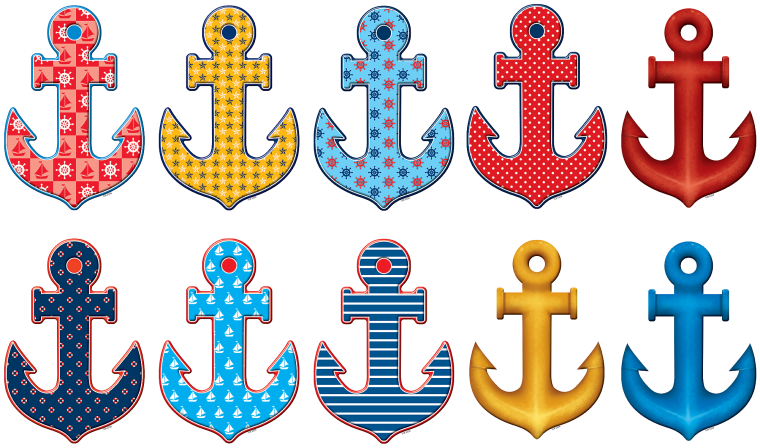 Красивый якорь