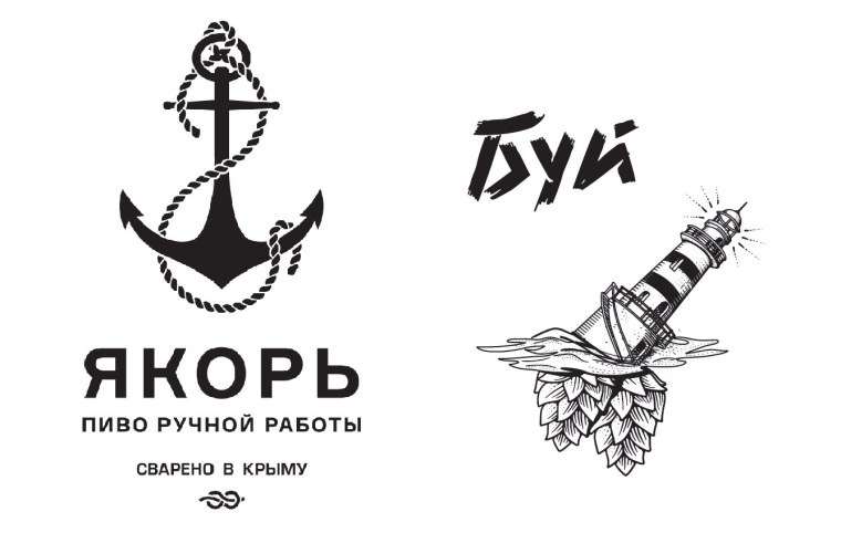 Значок морской якорь