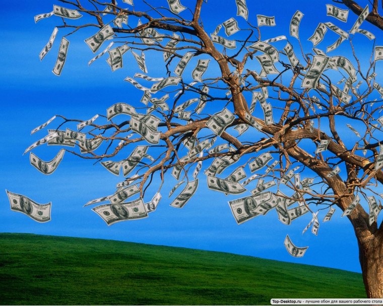Дерево с деньгами