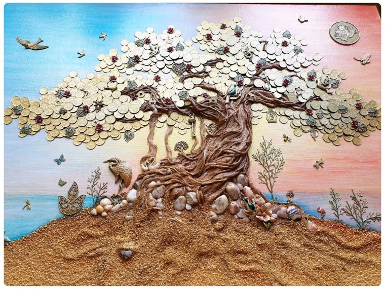 Картина с деревом по фен шуй