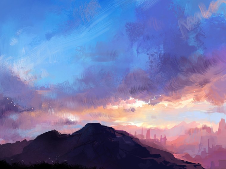 Пейзажи природы аниме