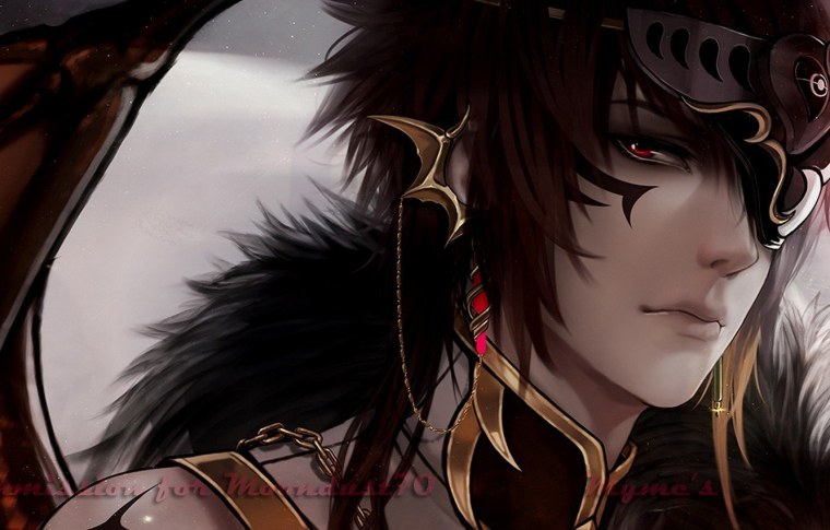 Аниме парень с желтыми глазами