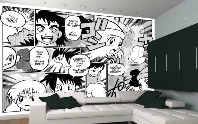 Аниме стена в комнате