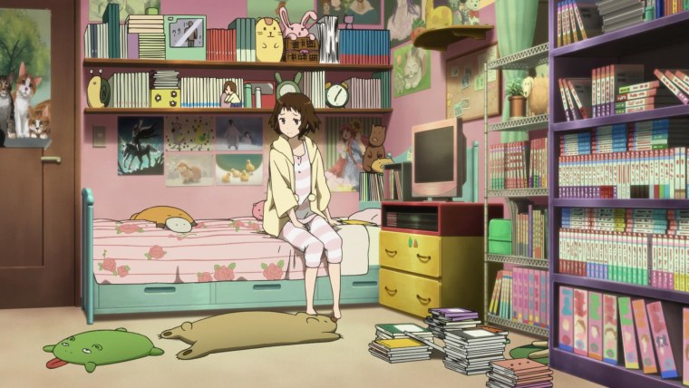 Комната с книжными полками арт