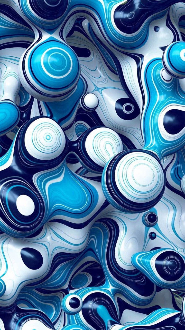 Абстракция в голубом цвете