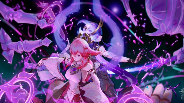 Яэ Мико Геншин 4к