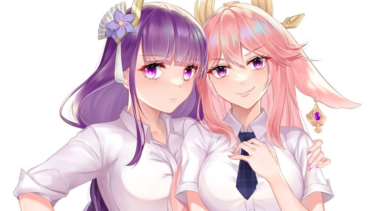 Miko and Raiden Shogun