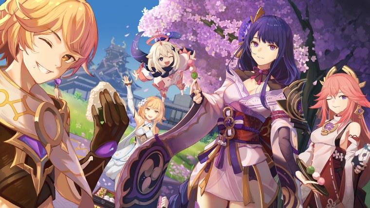 Баал и Мико Геншин