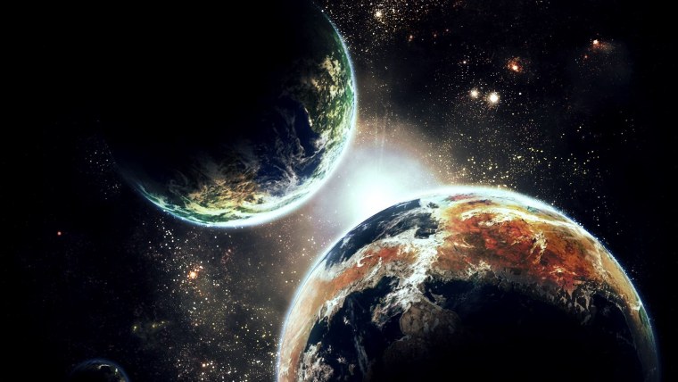 Планета земля на черном фоне