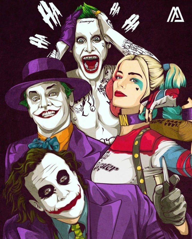 Джокер Хоакин Феникс и Харли Квинн