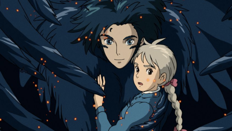 Постер студия гибли Хаяо Миядзаки Ходячий замок