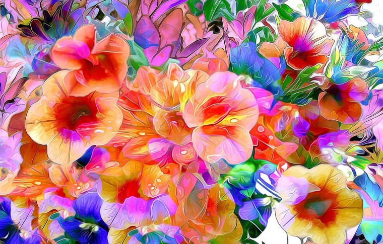 Фотообои абстракция цветы