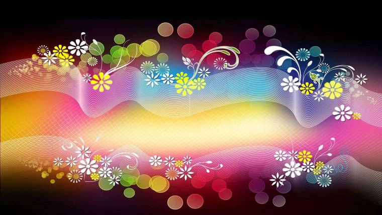 Абстрактный цветок на белом фоне