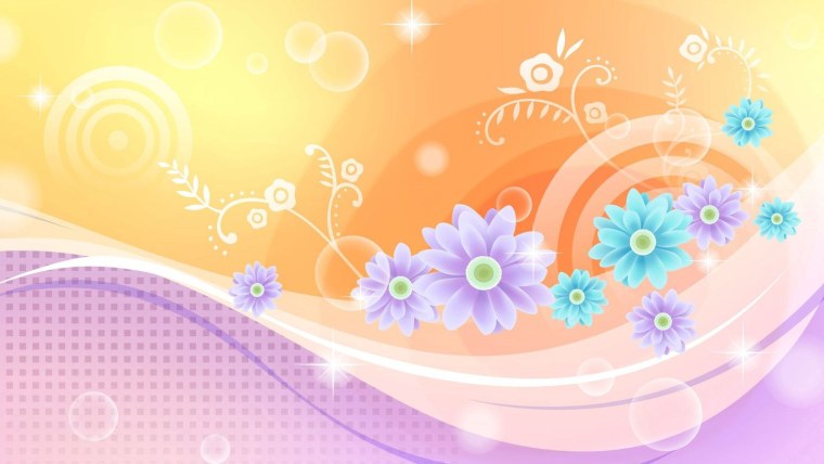 Абстрактный фон с цветами