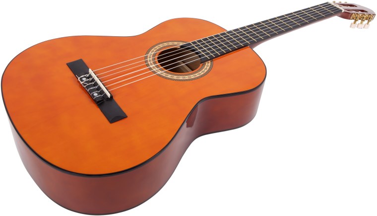 Гитара на белом фоне