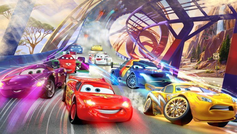 Фотообои / Disney / молния Маккуин