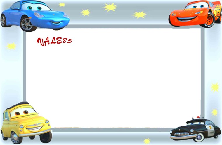 Рамка с машинками горизонтальная