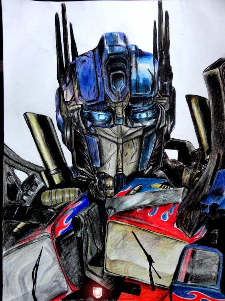 Раскраски для мальчиков Оптимус Прайм