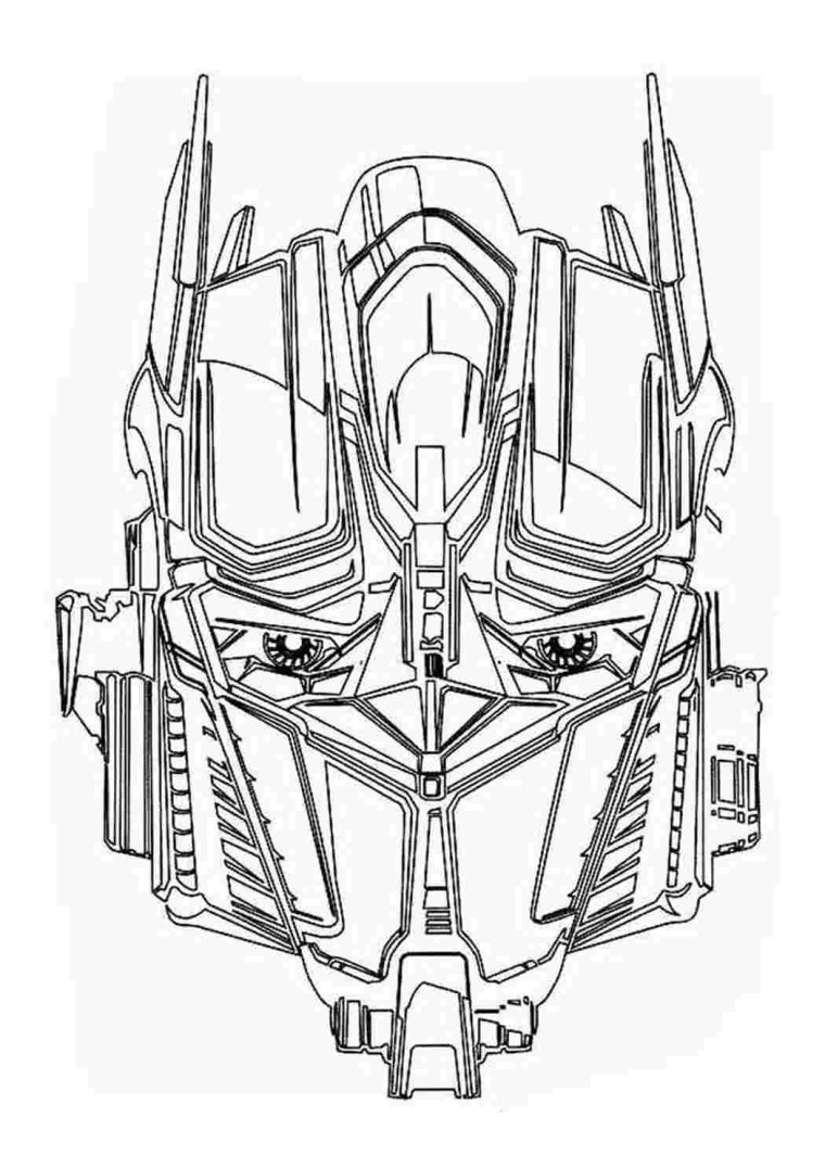 Раскраски трансформеры Прайм Мегатрон