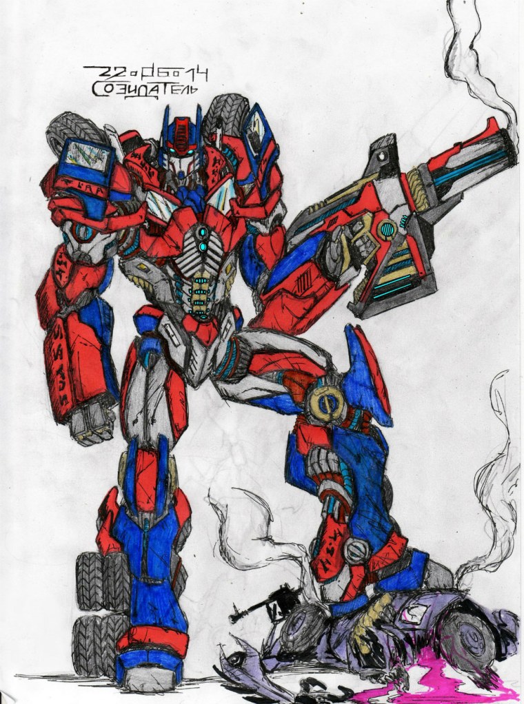 Маска трансформеры Оптимус Прайм