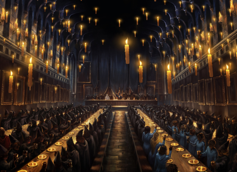 Зал Хогвартса из Гарри Поттера