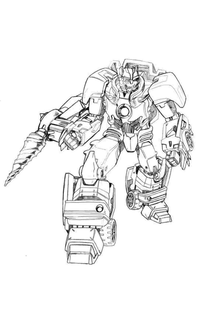Оптимус Прайм раскраска