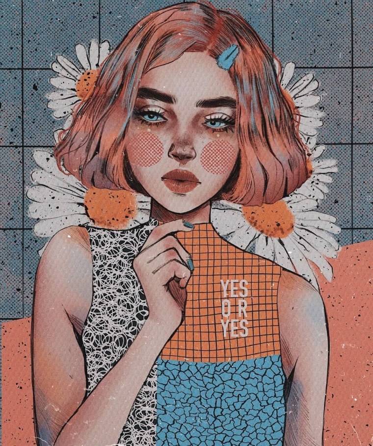 Рисунки девушек Эстетика