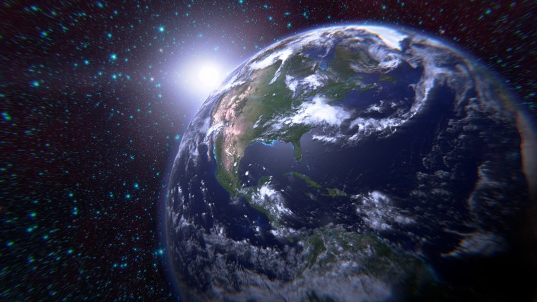 Планета земля в космосе