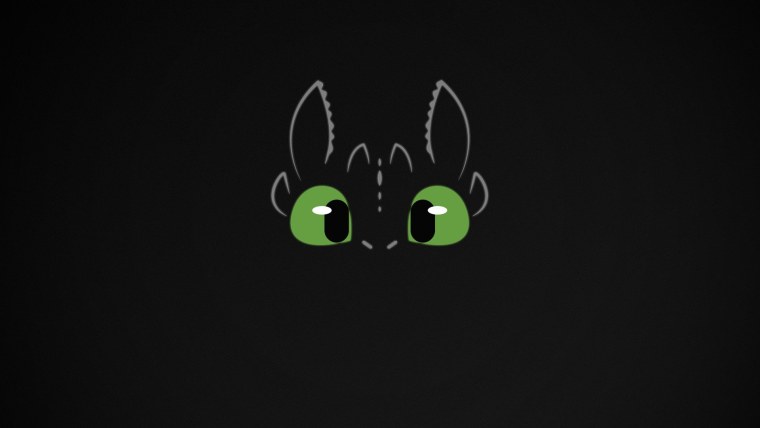 Беззубик на черном фоне