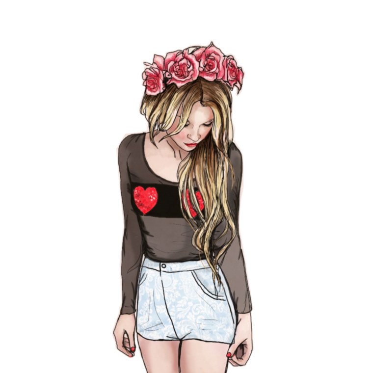 Красивые модные мультяшные девочки