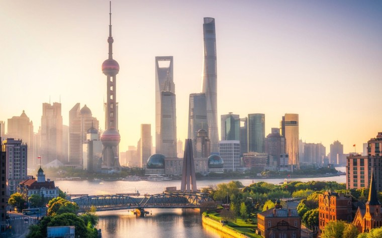 Китай ночной Шанхай