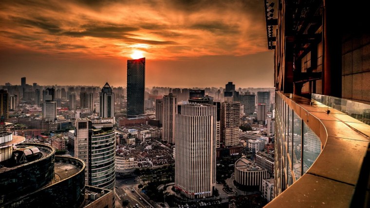 Вечерние здания