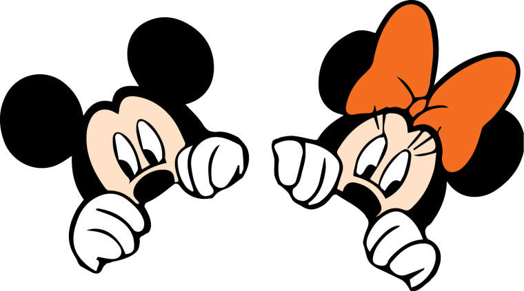 Микки Маус на прозрачном фоне