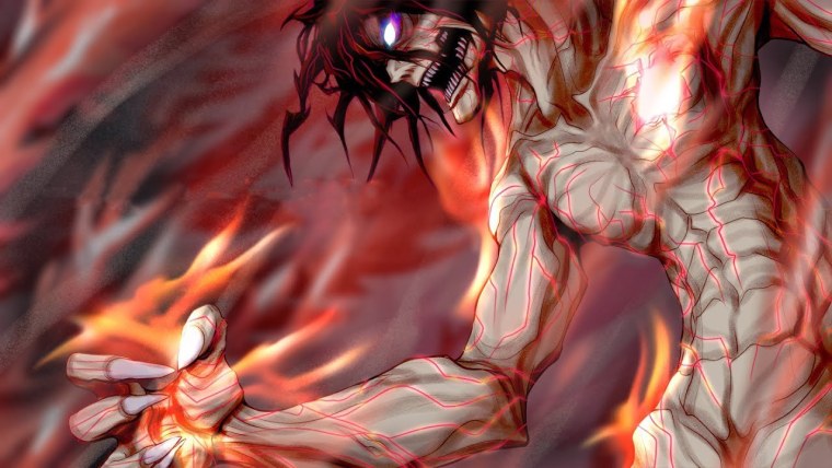 Аниме атака титанов Эрен Титан