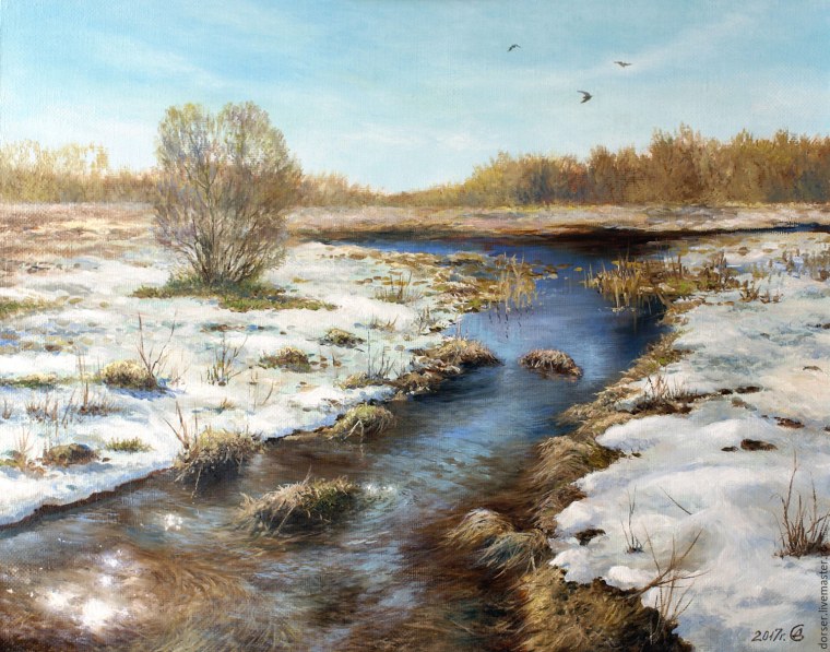 Станислав Жуковский весенние пейзажи