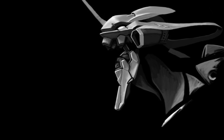 Евангелион 01 черно белый