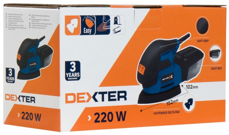 Дельташлифовальная машина Dexter, 180 Вт