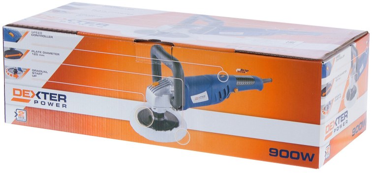 Dexter Power a7187-dp, 900 Вт, 125 мм 17 отзывов