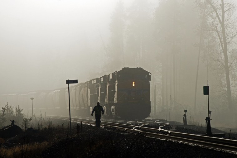 Железная дорога туман