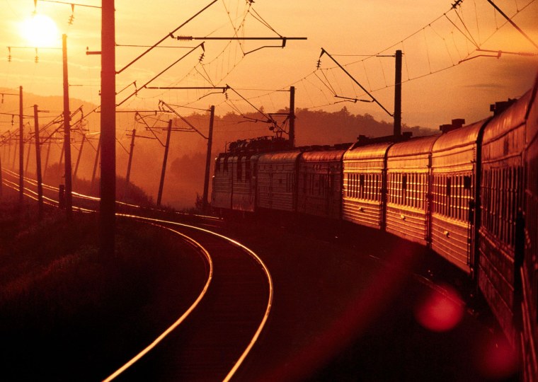 Железная дорога закат