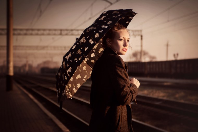 Девушка на вокзале