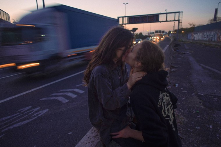 Пара подростков Эстетика