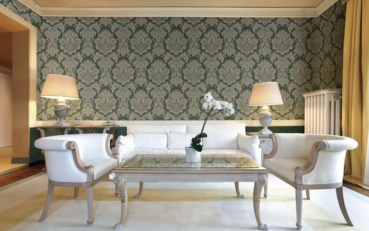 Шикарные обои для гостиной