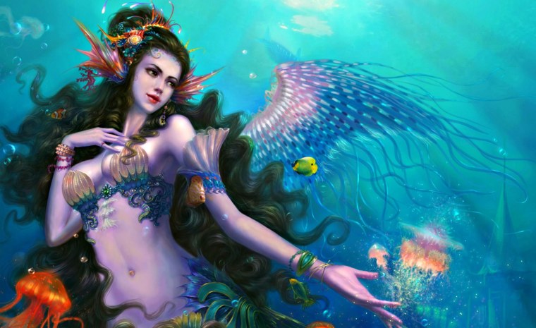 Русалка с крыльями