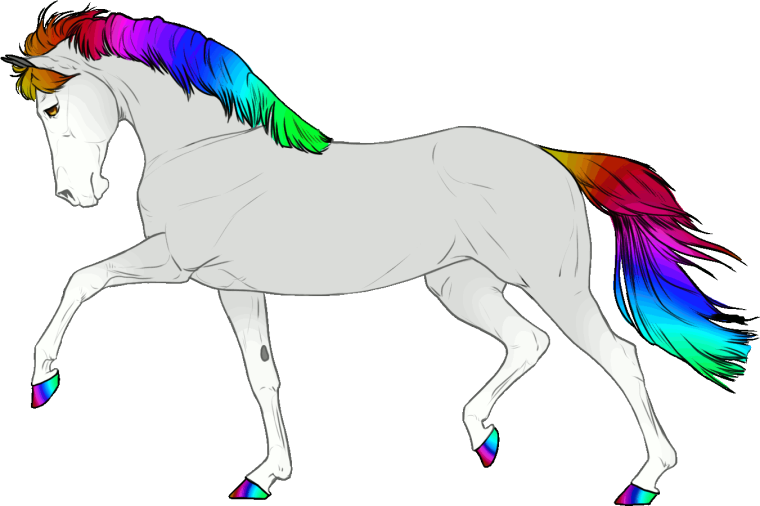 Лошадь в движении