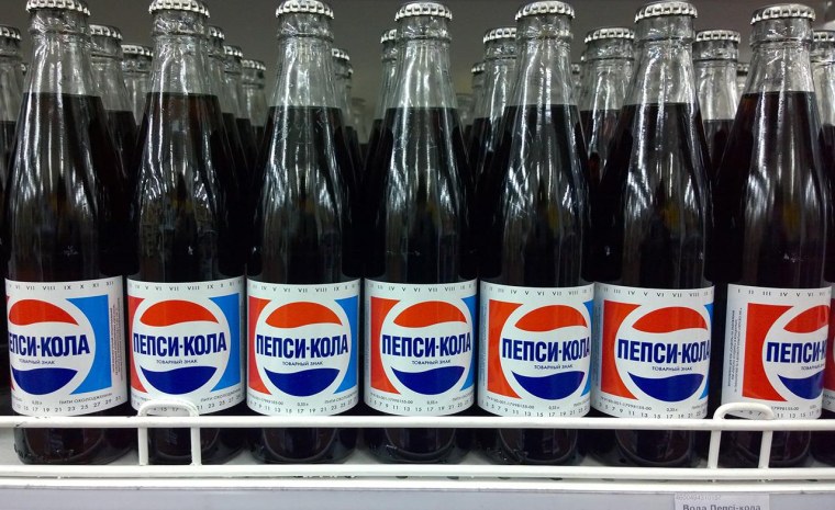 Первая бутылка пепси в СССР