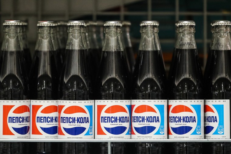 Этикетка пепси-кола СССР