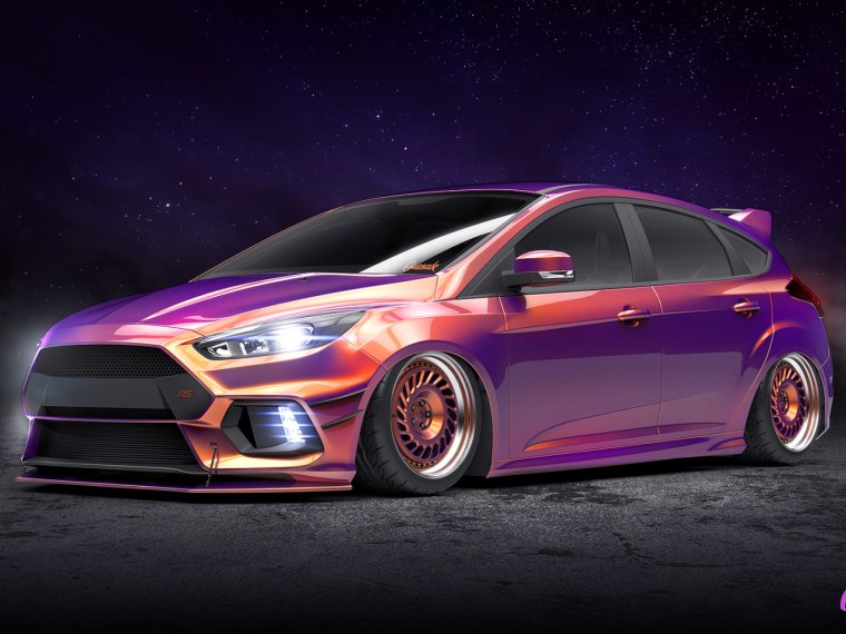 Ford Focus St II фиолетовый
