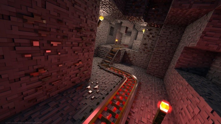 Шахта майнкрафт RTX