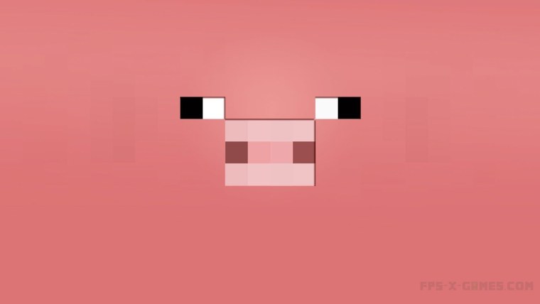 Свинья из МАЙНКРАФТА лицо